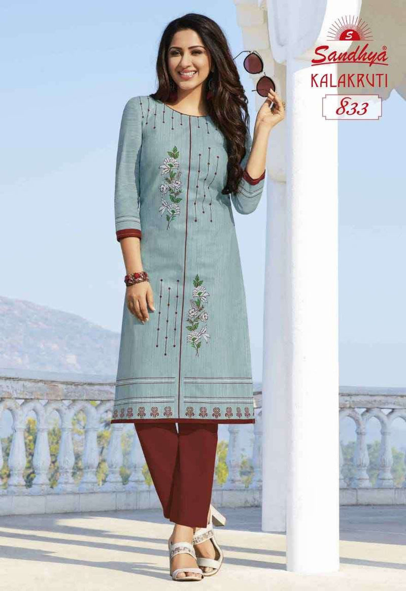 Sandhya Kalakruti Vol 23 Cotton Printed Fancy Kurts