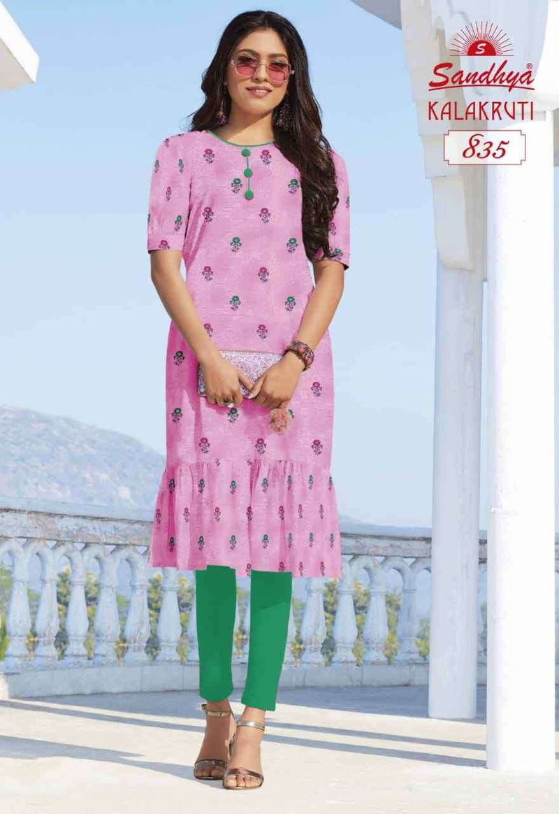 Sandhya Kalakruti Vol 23 Cotton Printed Fancy Kurts