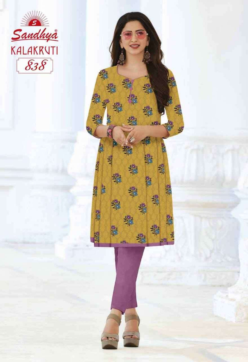 Sandhya Kalakruti Vol 23 Cotton Printed Fancy Kurts