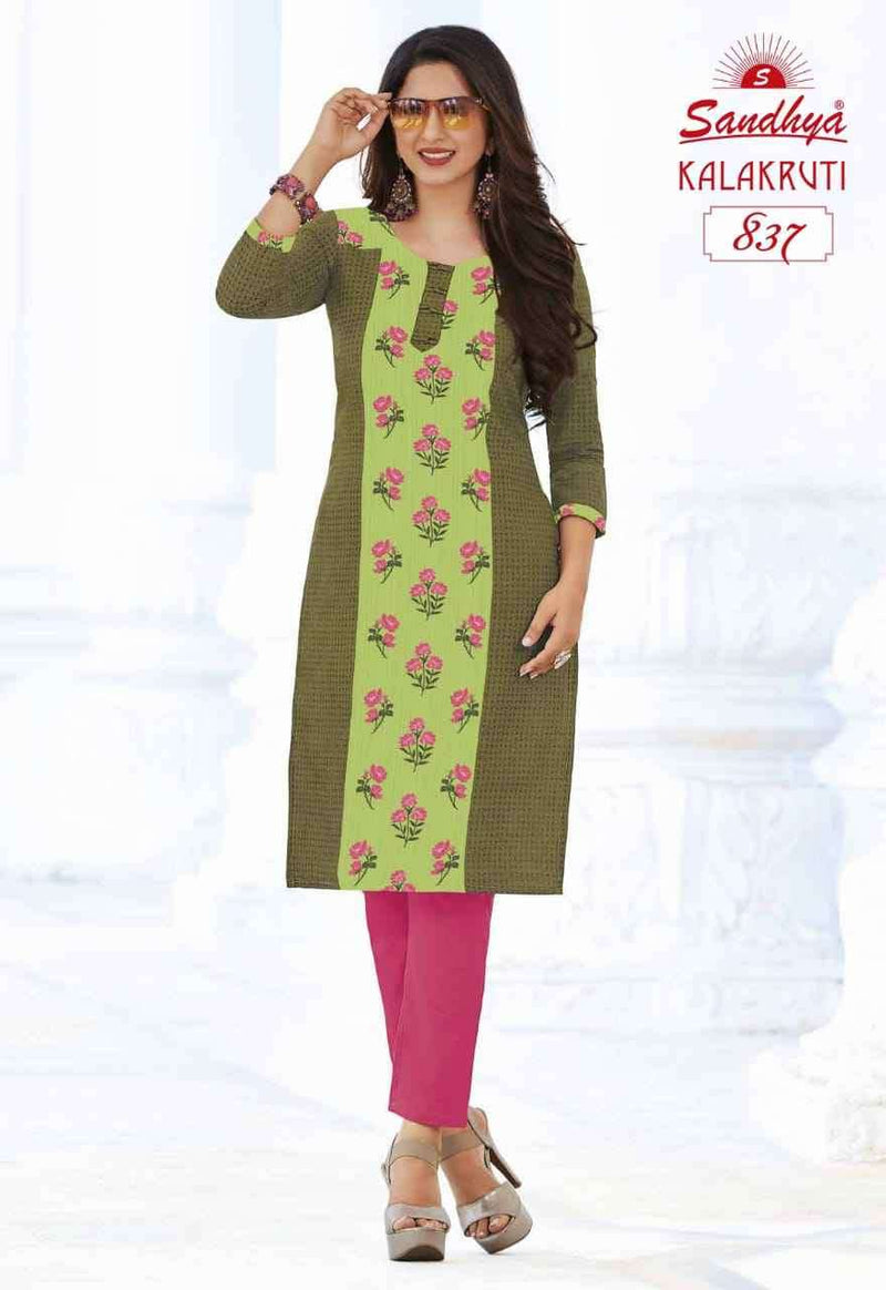 Sandhya Kalakruti Vol 23 Cotton Printed Fancy Kurts