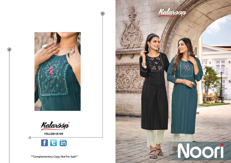 Kajree Noori Heavy Fancy Rayon Embroidered Hand Work Kurti