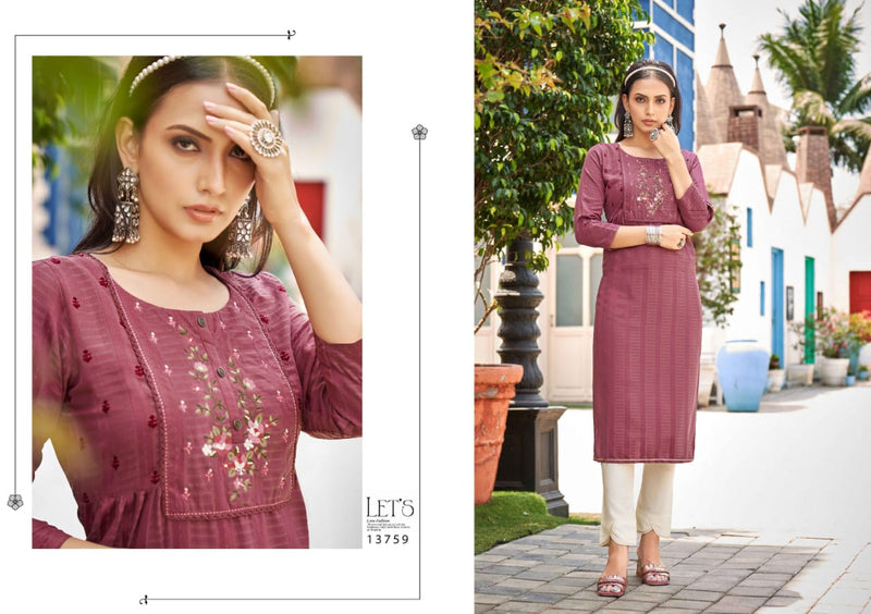 Kajree Noori Heavy Fancy Rayon Embroidered Hand Work Kurti