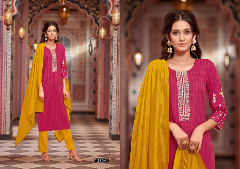 Kalaroop Kajree Fashion Kalindi Rayon With Embroidery Designer Kurti Combo Set