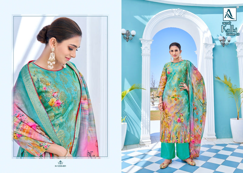 Alok Suits Kalki Edition Vol 10 Jacquard With Digital Printed Suits