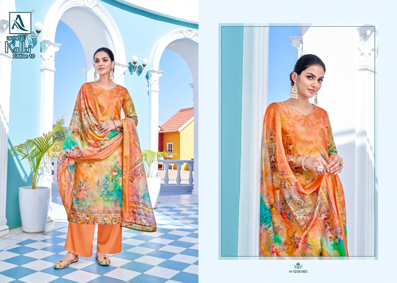 Alok Suits Kalki Edition Vol 10 Jacquard With Digital Printed Suits