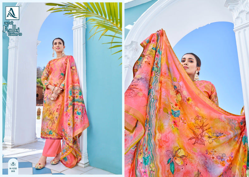 Alok Suits Kalki Edition Vol 10 Jacquard With Digital Printed Suits