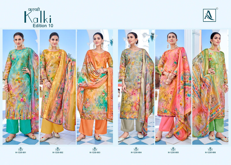 Alok Suits Kalki Edition Vol 10 Jacquard With Digital Printed Suits