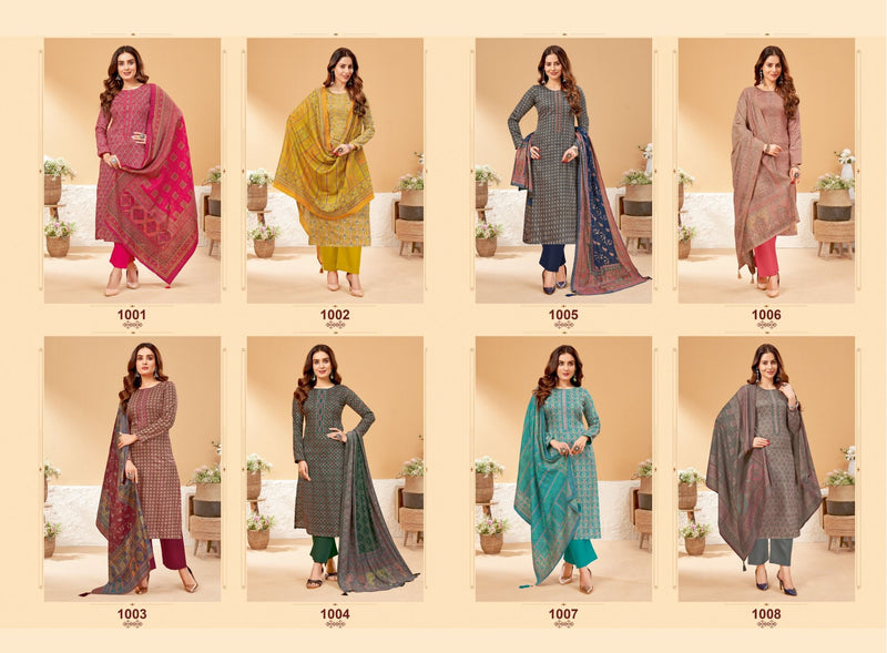 Suryajyoti Kalki Vol 1 Jaam Satin Discharge Print Foil Neck Embroidery Printed Designer Salwar Kameez