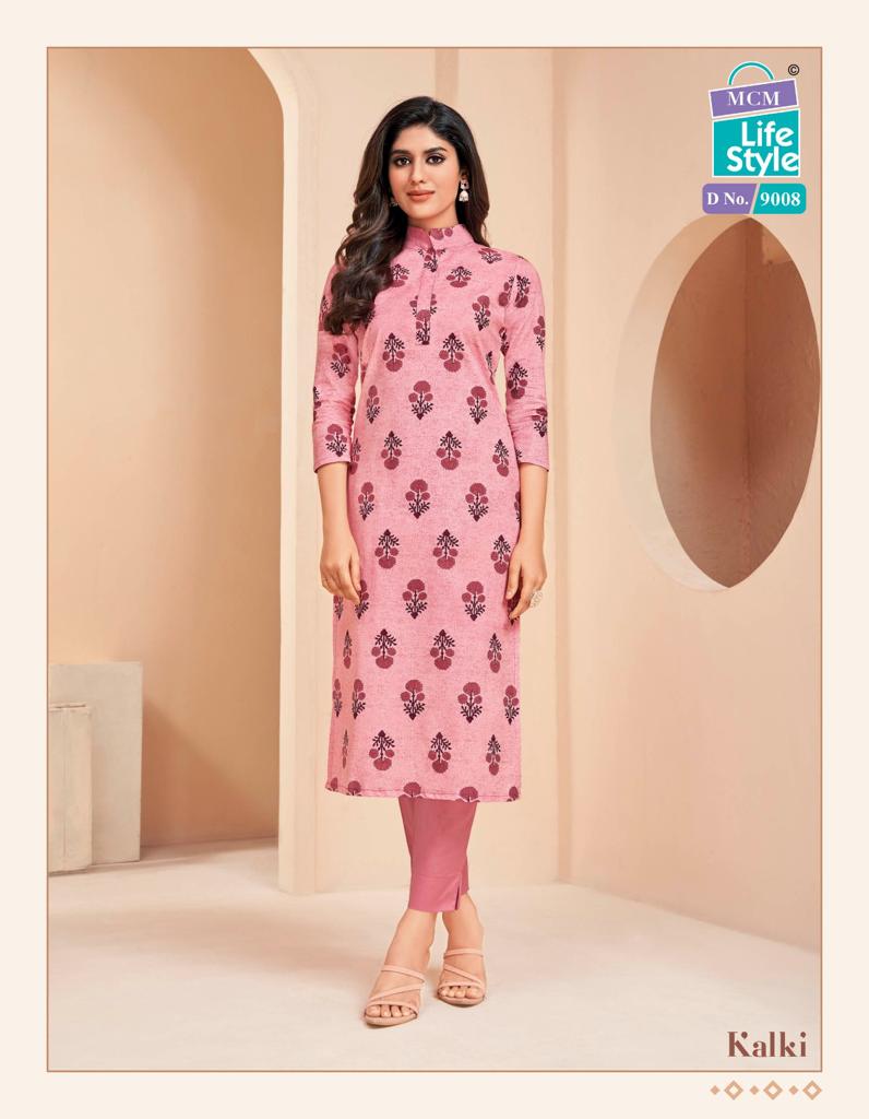 Mcm Lifestyle Kalki Vol 3 Cotton Daily Wear Fancy Jaipuri Kurti Set