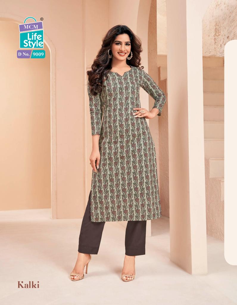 Mcm Lifestyle Kalki Vol 3 Cotton Daily Wear Fancy Jaipuri Kurti Set