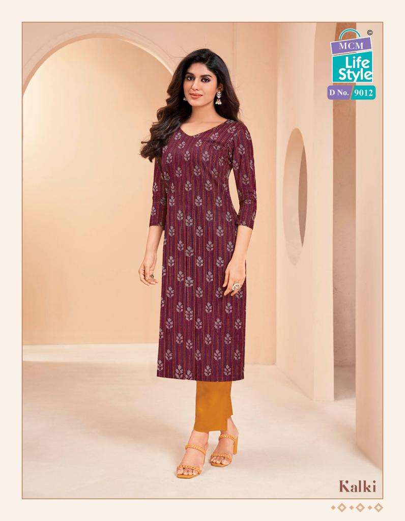 Mcm Lifestyle Kalki Vol 3 Cotton Daily Wear Fancy Jaipuri Kurti Set
