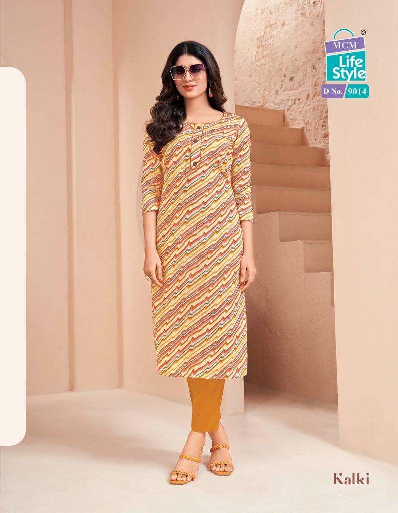 Mcm Lifestyle Kalki Vol 3 Cotton Daily Wear Fancy Jaipuri Kurti Set