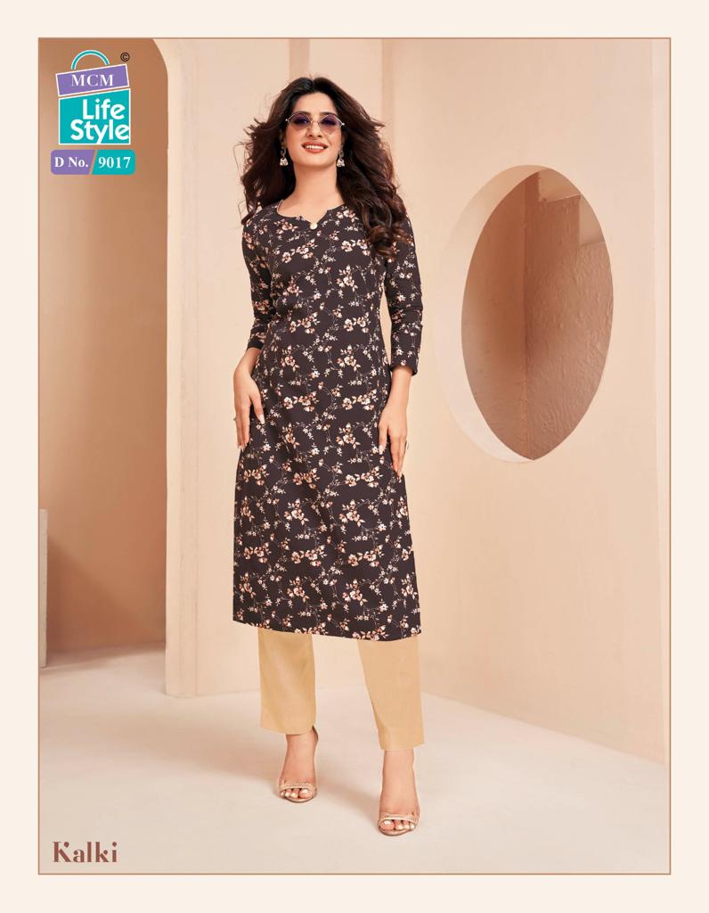 Mcm Lifestyle Kalki Vol 3 Cotton Daily Wear Fancy Jaipuri Kurti Set