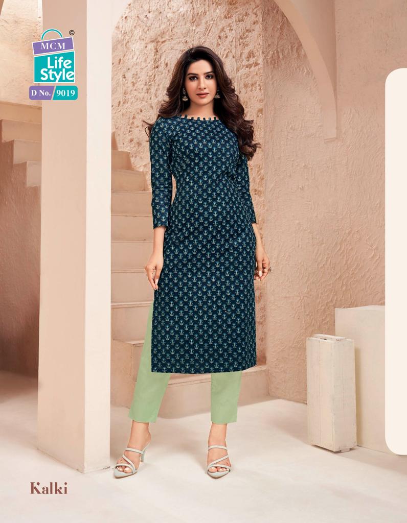 Mcm Lifestyle Kalki Vol 3 Cotton Daily Wear Fancy Jaipuri Kurti Set