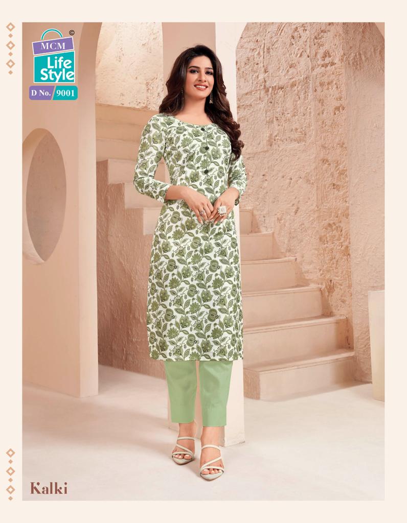 Mcm Lifestyle Kalki Vol 3 Cotton Daily Wear Fancy Jaipuri Kurti Set