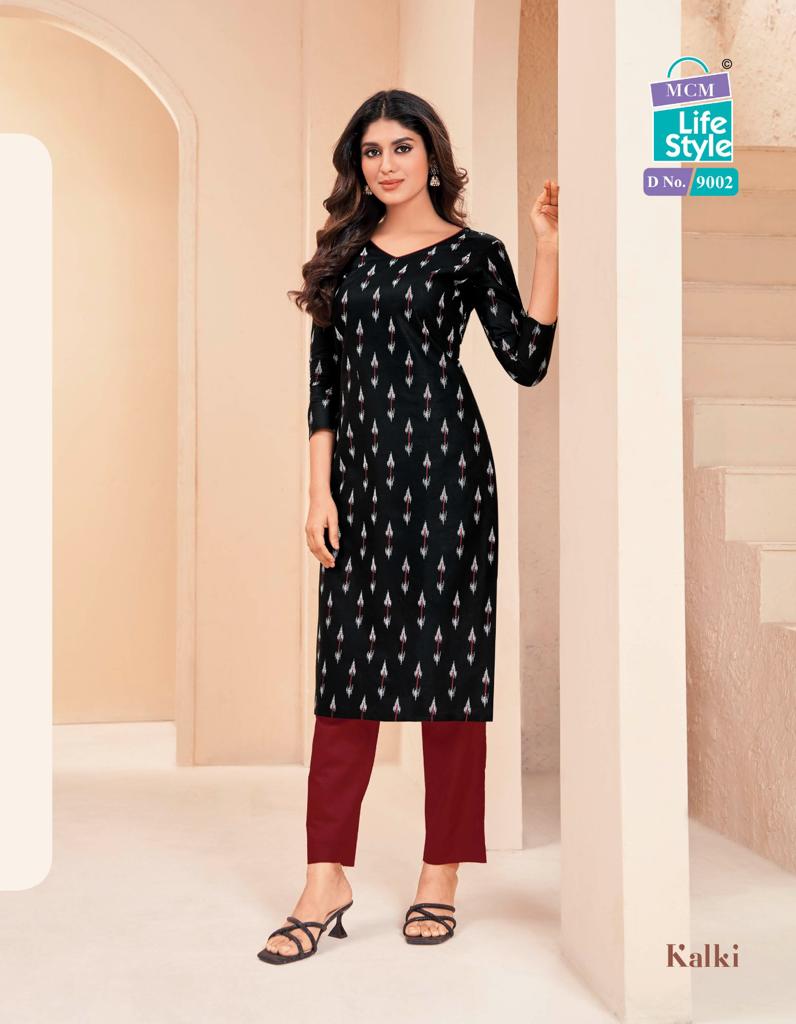 Mcm Lifestyle Kalki Vol 3 Cotton Daily Wear Fancy Jaipuri Kurti Set