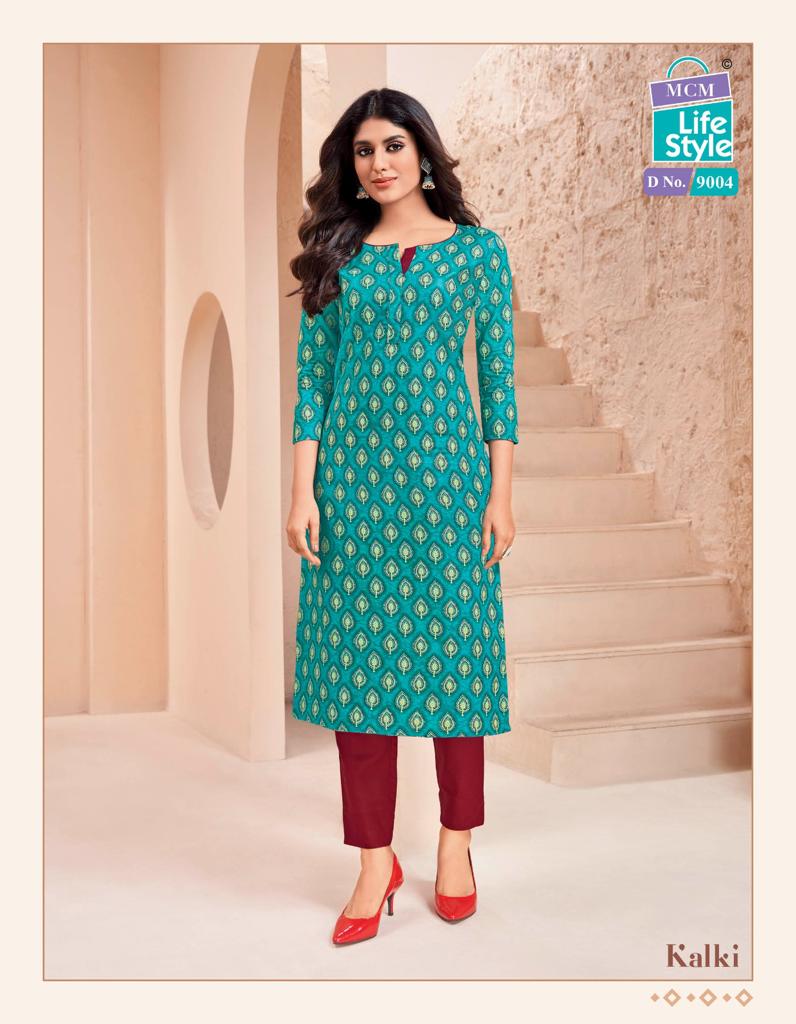 Mcm Lifestyle Kalki Vol 3 Cotton Daily Wear Fancy Jaipuri Kurti Set