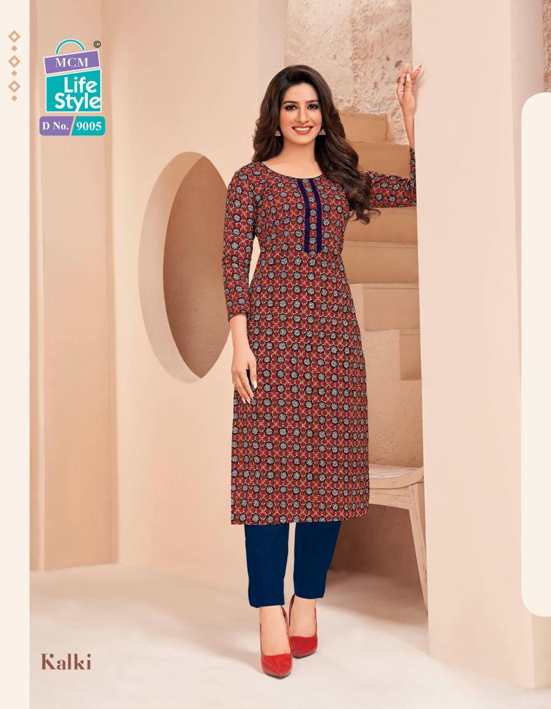 Mcm Lifestyle Kalki Vol 3 Cotton Daily Wear Fancy Jaipuri Kurti Set