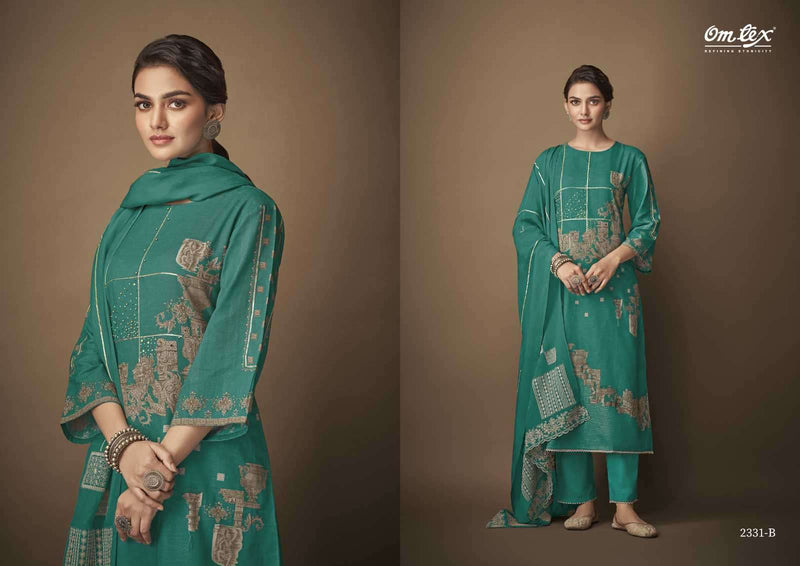 Omtex Kalpi Vol 2 Linen Cotton Digital Print With Heavy Hand Work Salwar Suits