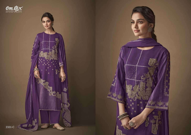Omtex Kalpi Vol 2 Linen Cotton Digital Print With Heavy Hand Work Salwar Suits