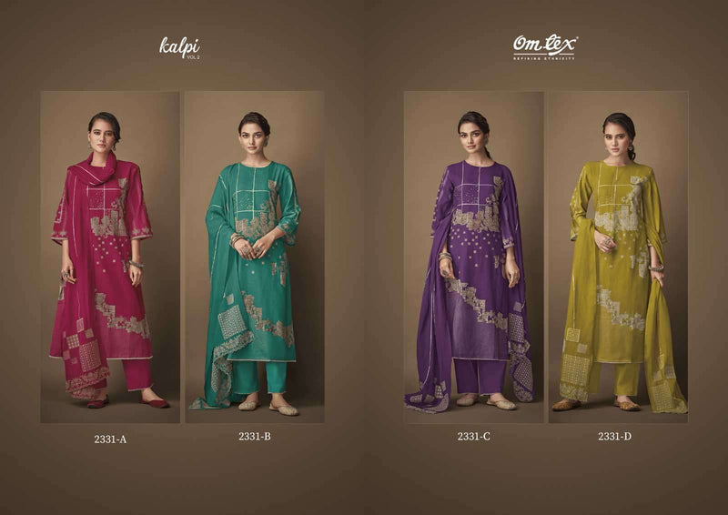 Omtex Kalpi Vol 2 Linen Cotton Digital Print With Heavy Hand Work Salwar Suits