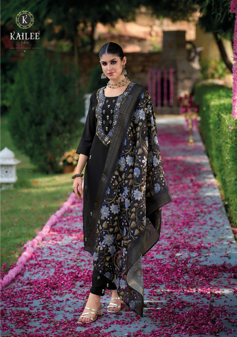 Kailee Fashion Kantha Vol 2 Viscose Beautiful Handwork Party Wear Kurti Collection