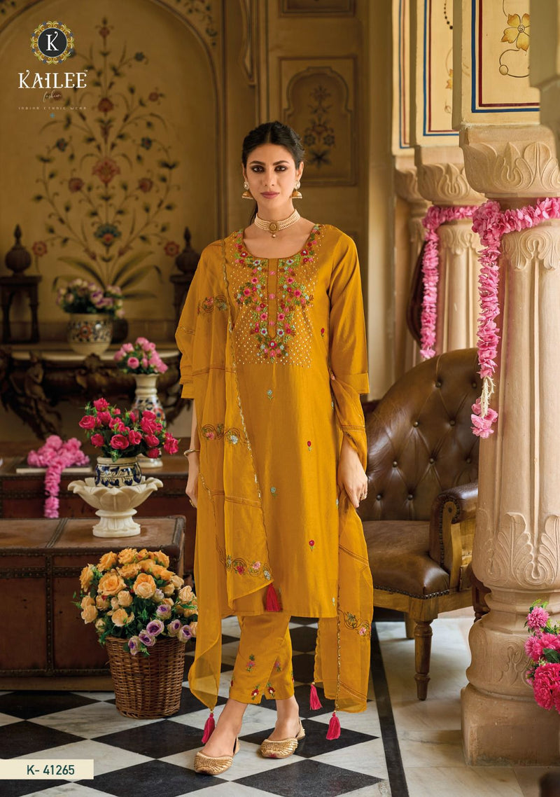 Kailee Fashion Kantha Vol 2 Viscose Silk With Handwork Kurtis