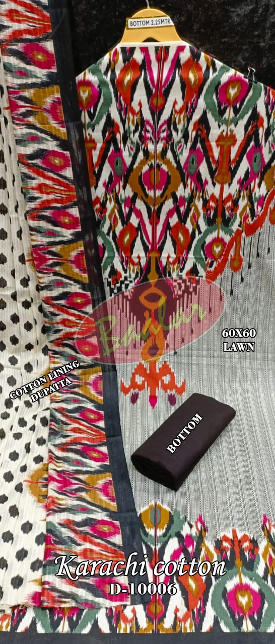 Baalar Karachi Cotton Vol 10 Cotton Lawn Printed Casual Wear Salwar Kmaeez