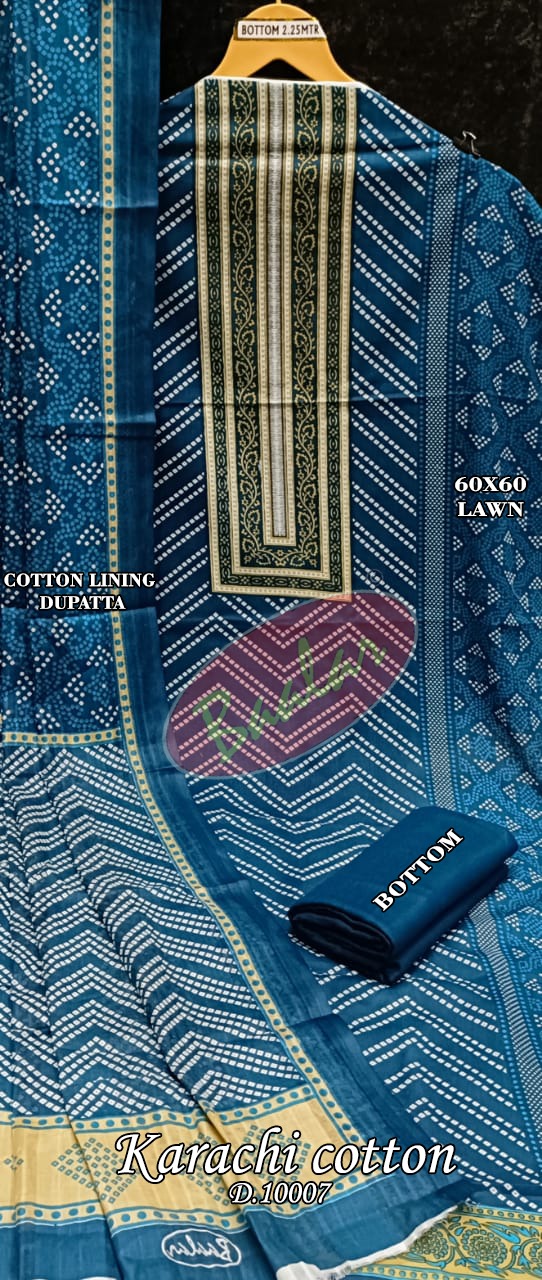 Baalar Karachi Cotton Vol 10 Cotton Lawn Printed Casual Wear Salwar Kmaeez