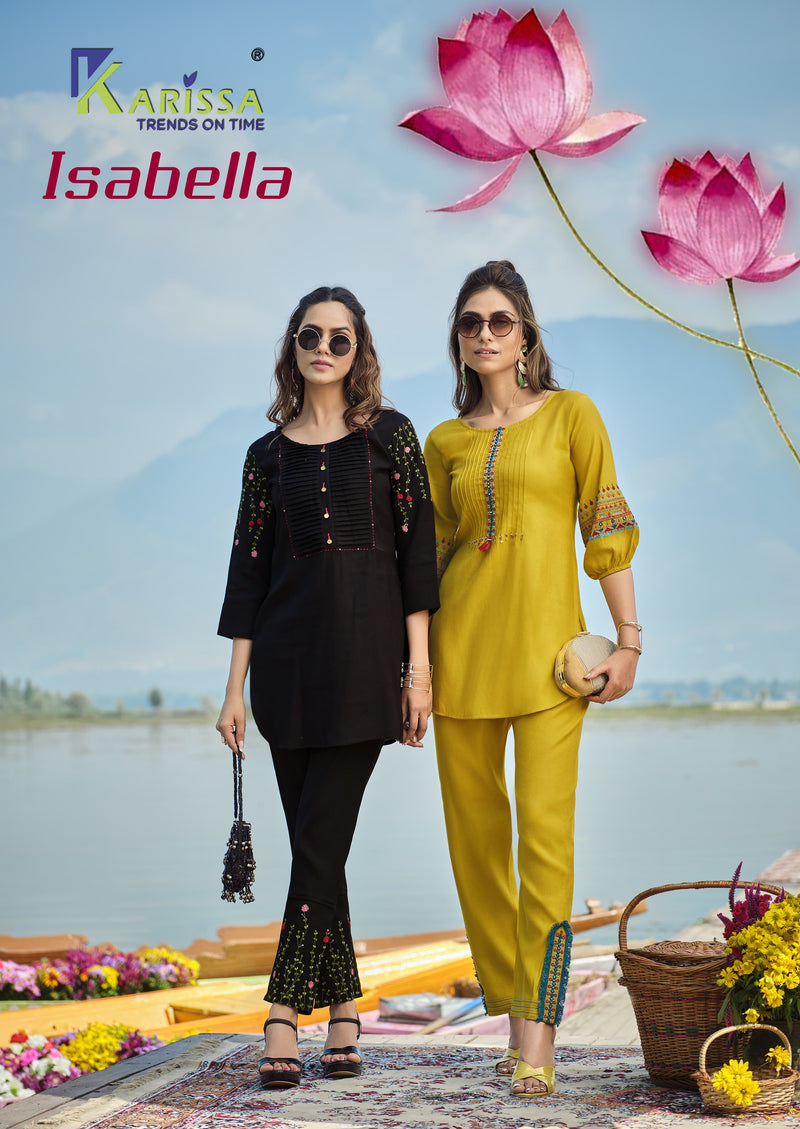Karissa Isabella Viscose Silk Fancy Designer Stylish Kurti Collection
