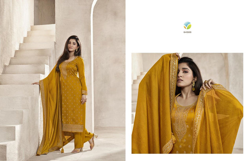 Vinay Fashion Kaseesh Aanchal Silk Heavy Embroidered Salwar Suits