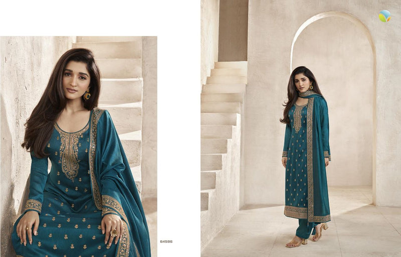 Vinay Fashion Kaseesh Aanchal Silk Heavy Embroidered Salwar Suits