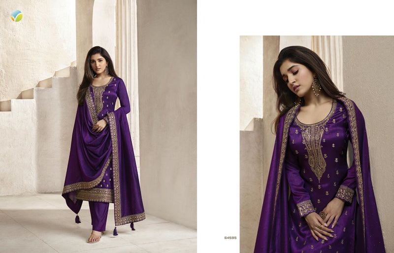Vinay Fashion Kaseesh Aanchal Silk Heavy Embroidered Salwar Suits