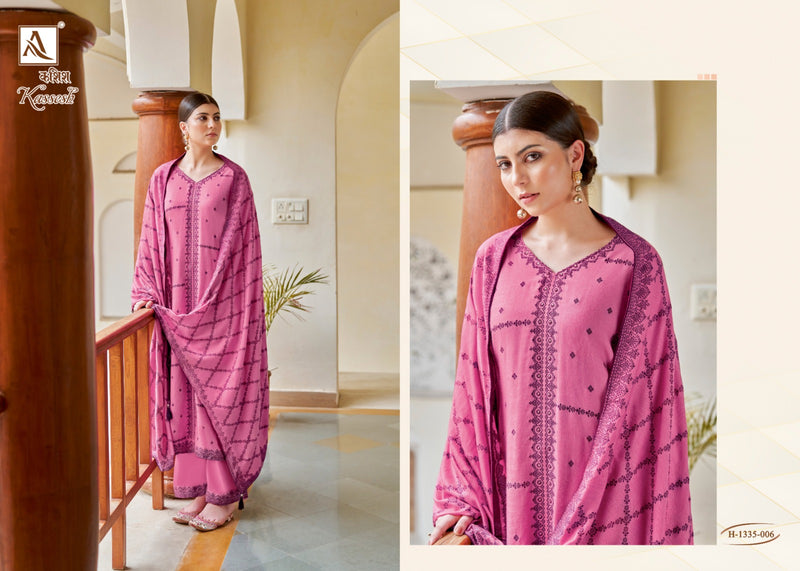 Alok Suits Kassesh Pashmina Designer Hand Work Winter Wear Suit Collection