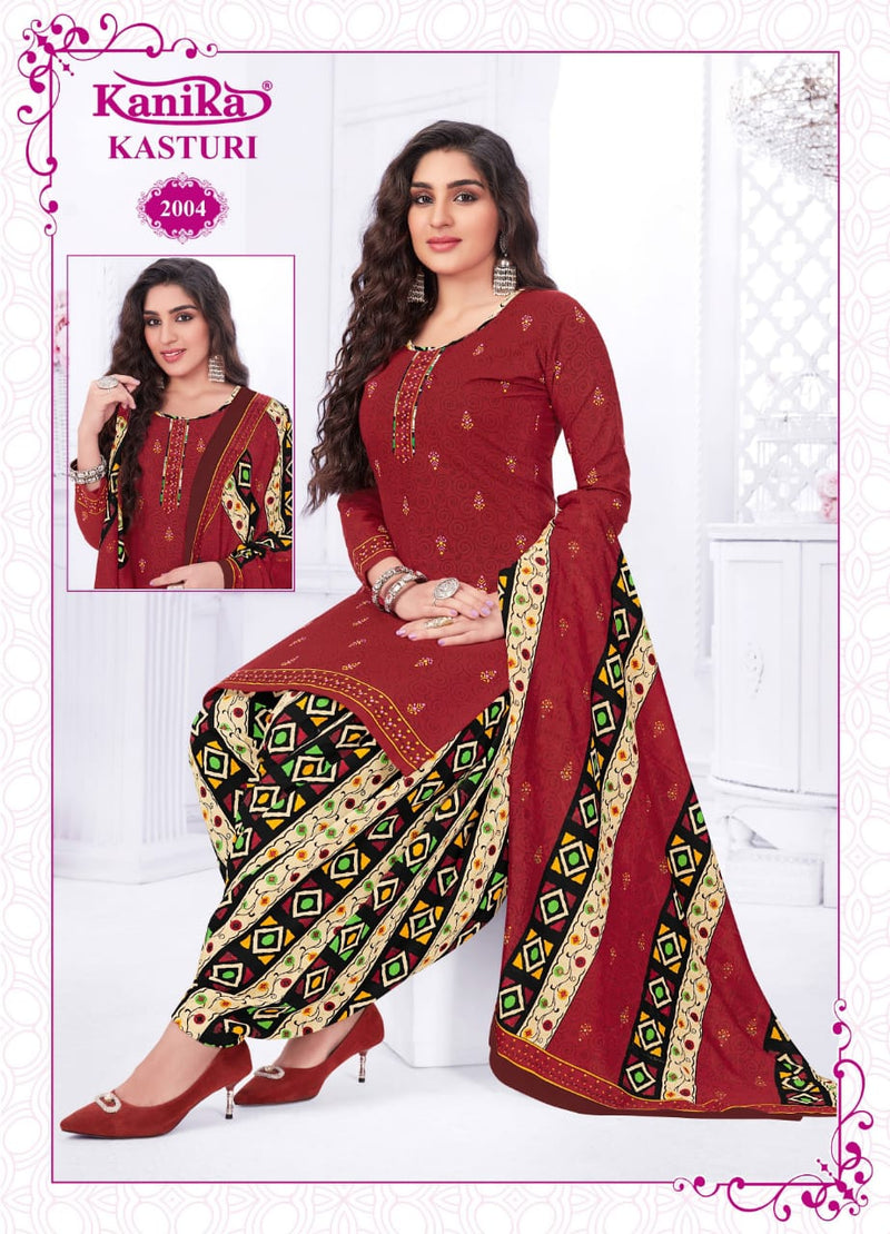 Kanika Kasturi Vol 2 Cotton Printed Ready Made Patiyala Suit