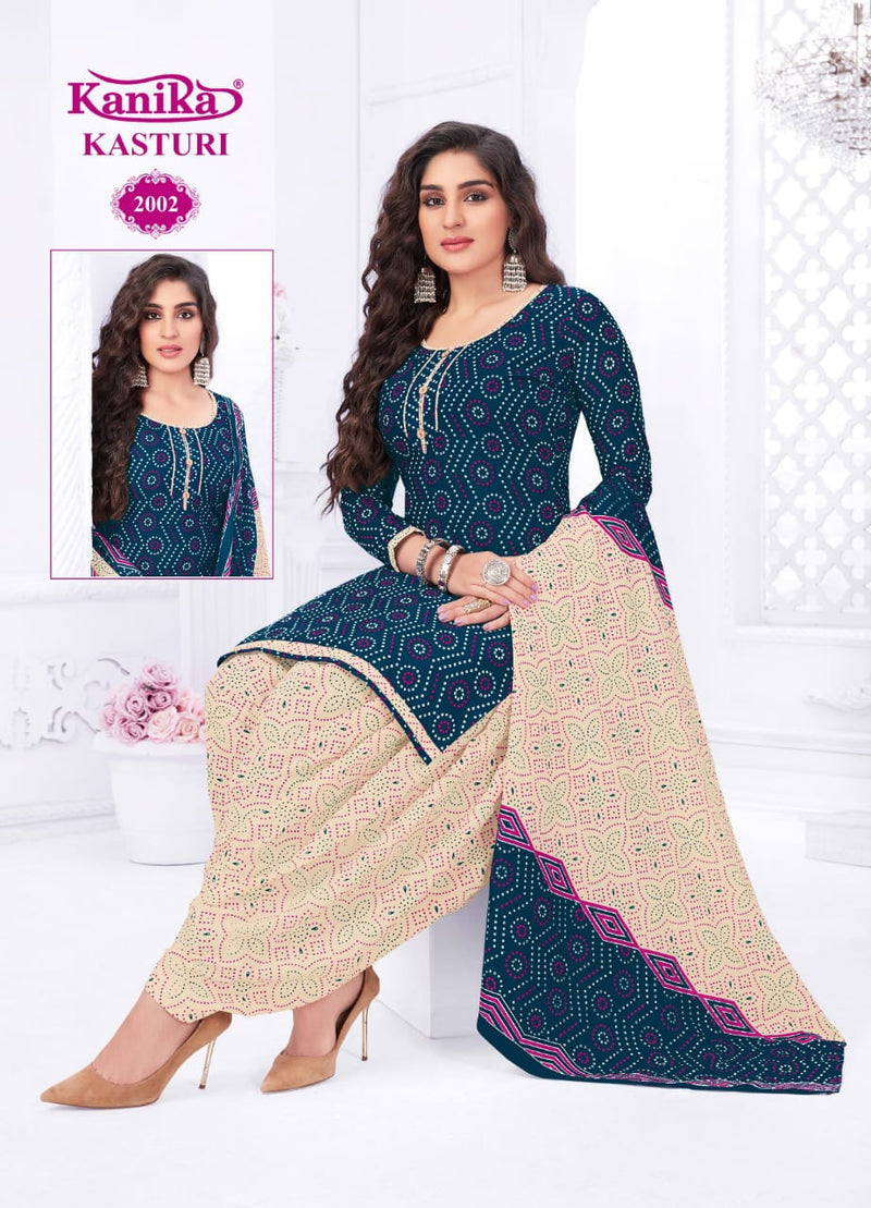 Kanika Kasturi Vol 2 Cotton Printed Ready Made Patiyala Suit