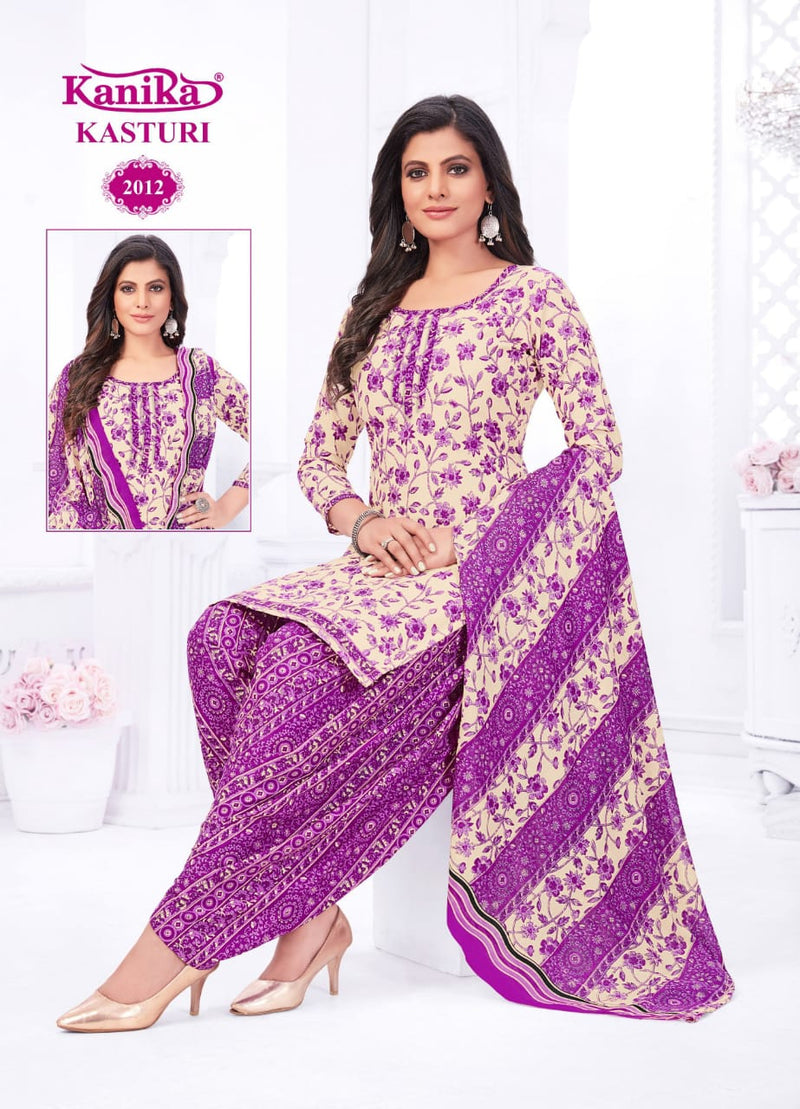Kanika Kasturi Vol 2 Cotton Printed Ready Made Patiyala Suit