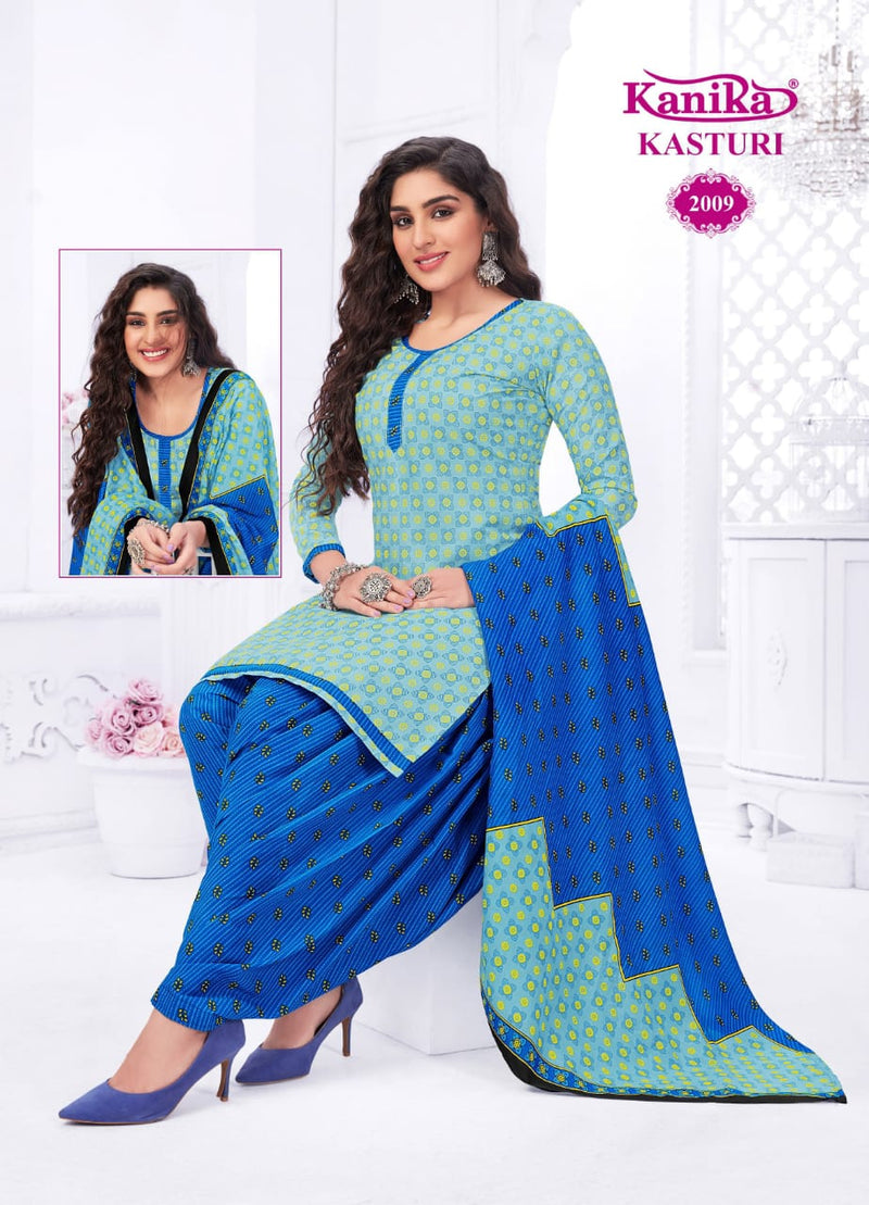 Kanika Kasturi Vol 2 Cotton Printed Ready Made Patiyala Suit