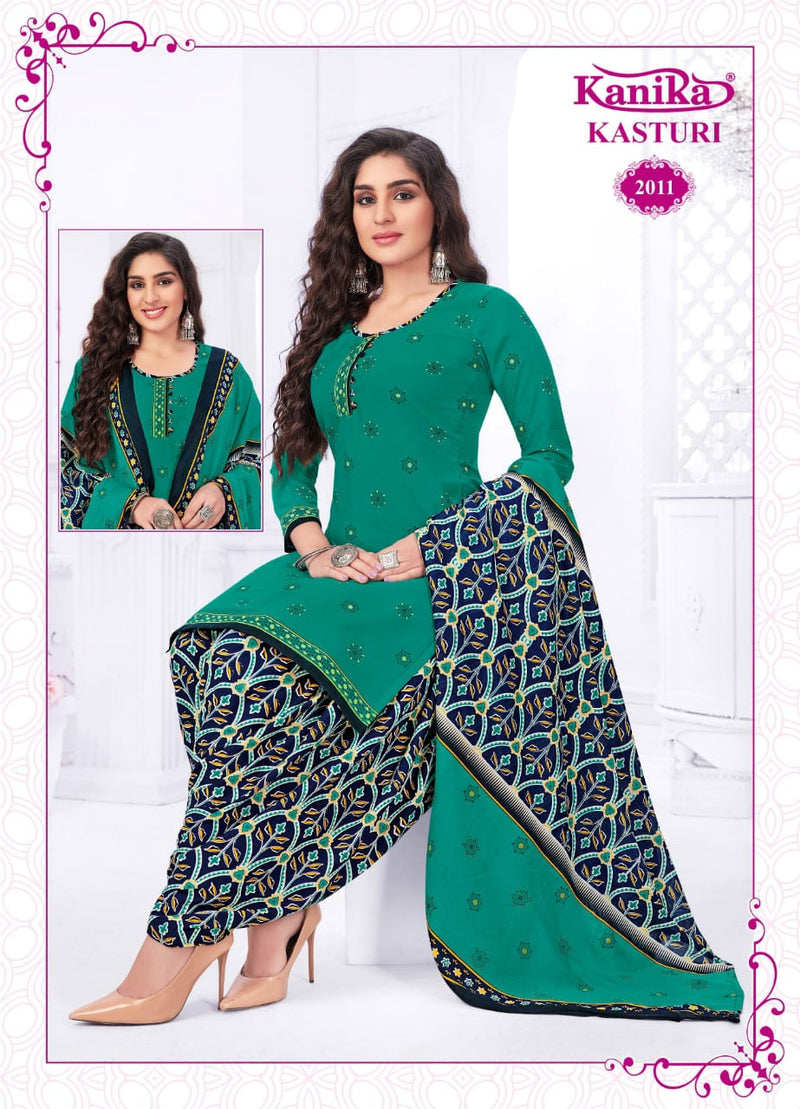 Kanika Kasturi Vol 2 Cotton Printed Ready Made Patiyala Suit