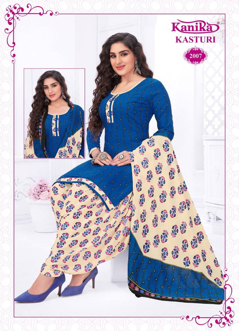 Kanika Kasturi Vol 2 Cotton Printed Ready Made Patiyala Suit