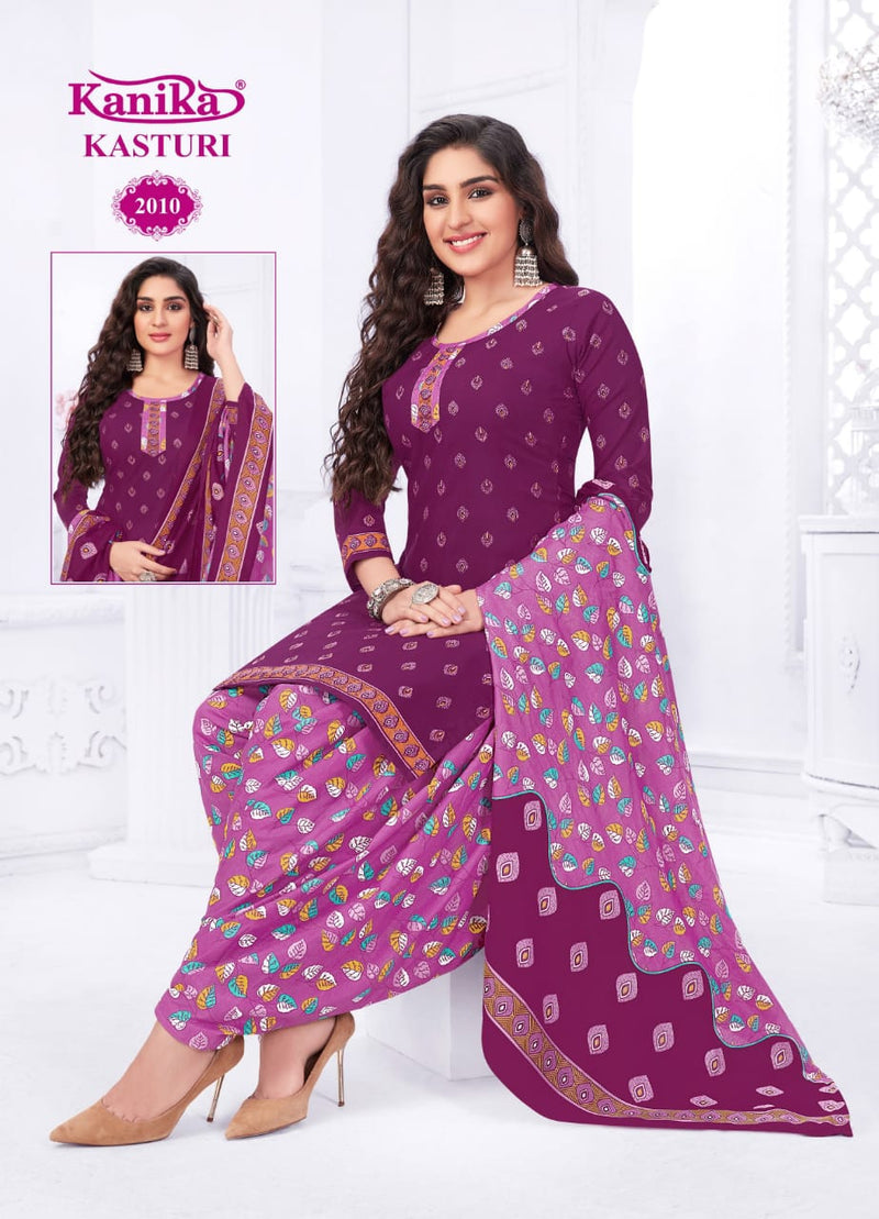 Kanika Kasturi Vol 2 Cotton Printed Ready Made Patiyala Suit