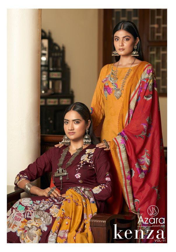 Radhika Fashion Azara Kenza Vol 11 Cotton Casual Wear Fancy Salwar Suits