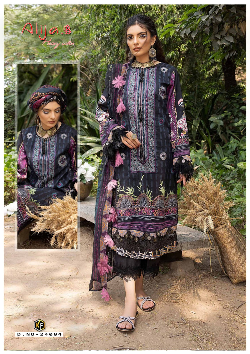 Keval Fab Alija B Vol 24 Cotton Karachi Work Fancy Salwar Kameez