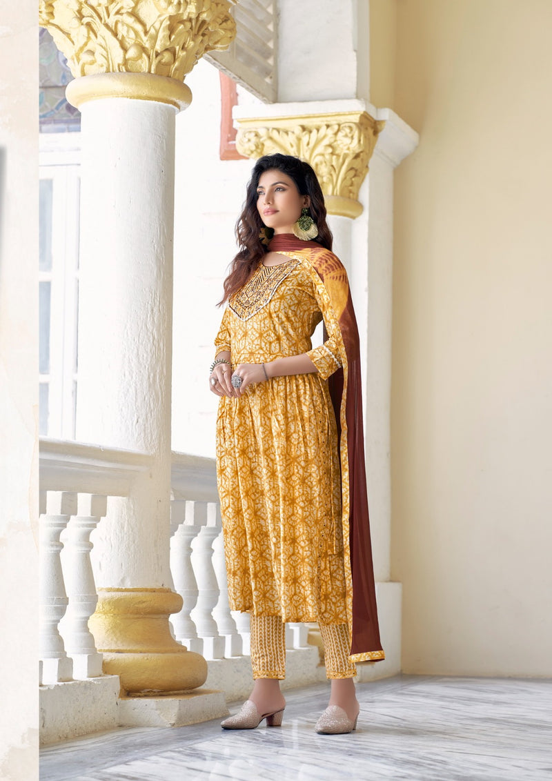 Parra Studio Khoobsurat Vol 3 Muslin Print With Sequence Work Nayra Style Kurti Combo Set