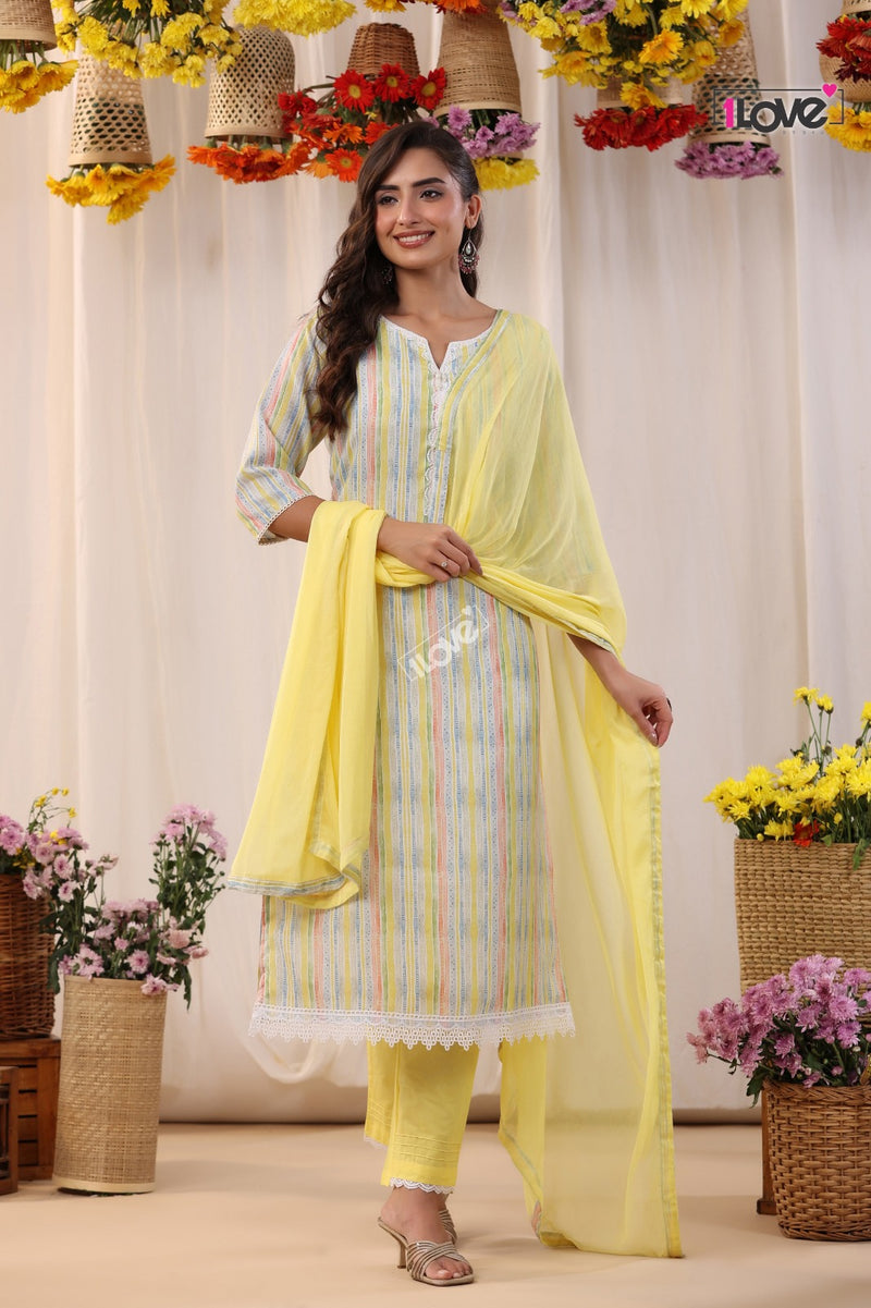 S4u Shivali Khwaab Vol 1 Linen Fancy Designer Prints Kurti With Pant & Dupatta Set
