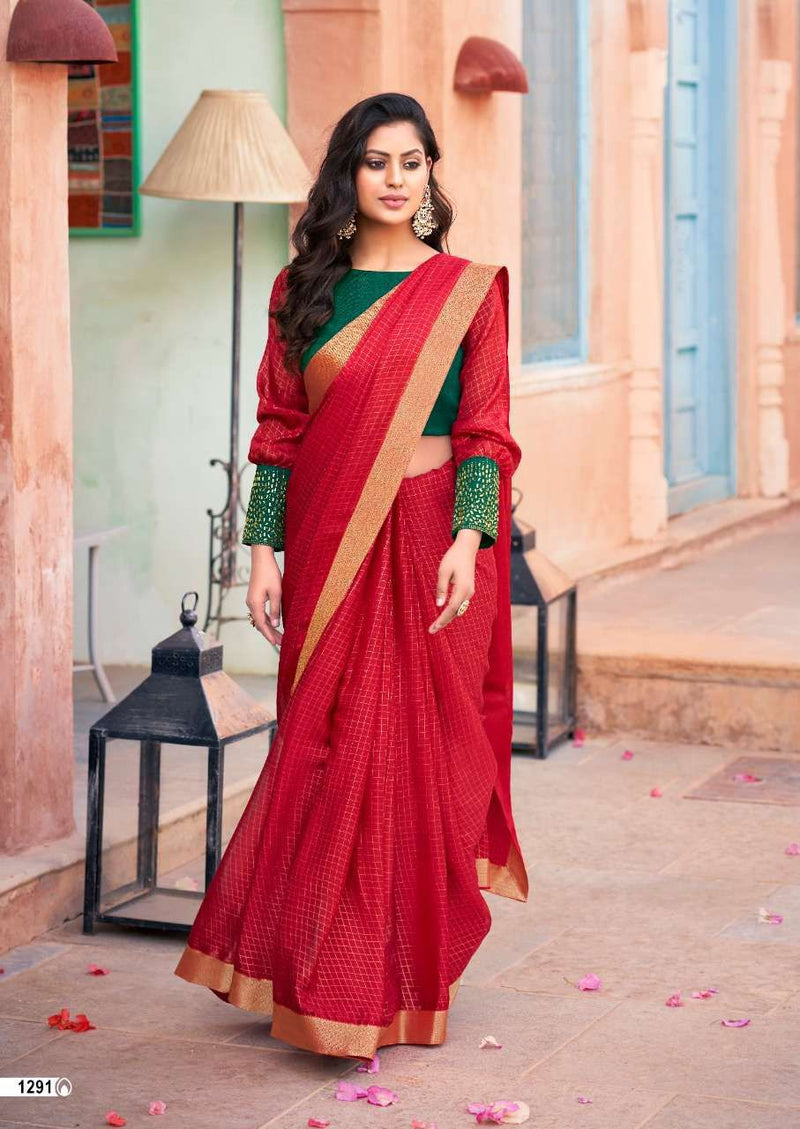 Kashvi Creation Kiara Moss With Smoke Print & Fancy Stone Work Blouse Pattern Sarees