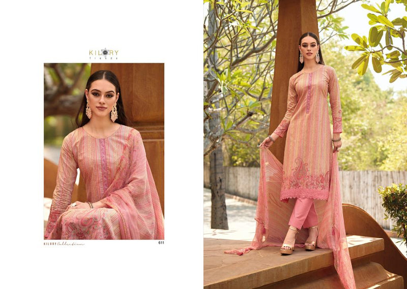 Kilory Trends Florence Lawn Cotton Fancy Embroidery Work Partywear Salwar Kameez