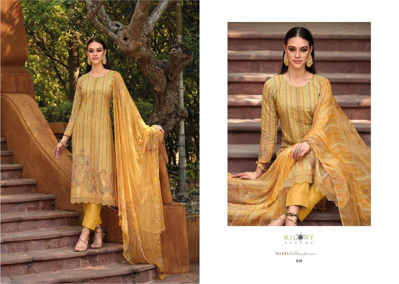 Kilory Trends Florence Lawn Cotton Fancy Embroidery Work Partywear Salwar Kameez