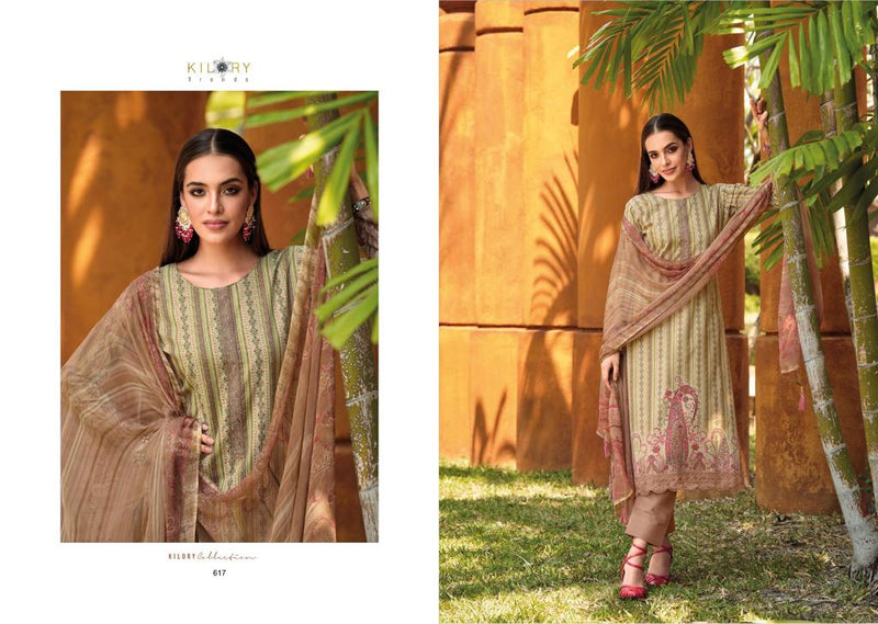 Kilory Trends Florence Lawn Cotton Fancy Embroidery Work Partywear Salwar Kameez