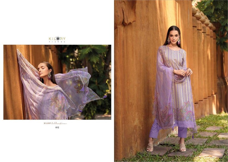 Kilory Trends Florence Lawn Cotton Fancy Embroidery Work Partywear Salwar Kameez